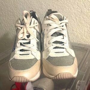 Kids' White and Gray Sneakers